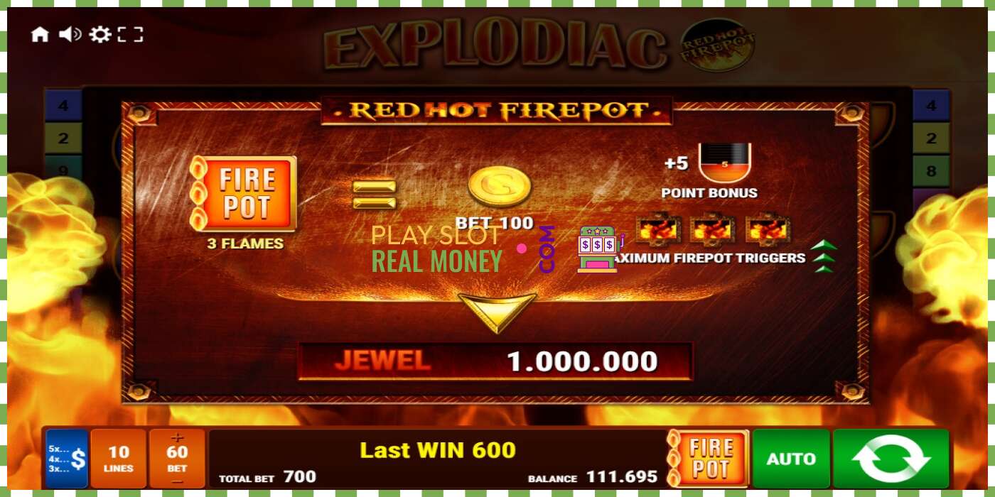 Слот Explodiac Red Hot Firepot на реальные деньги, картинка - 6