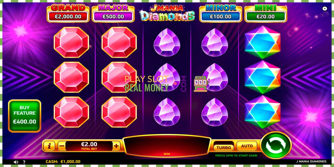 Слот J Mania Diamonds на реальные деньги, картинка - 1