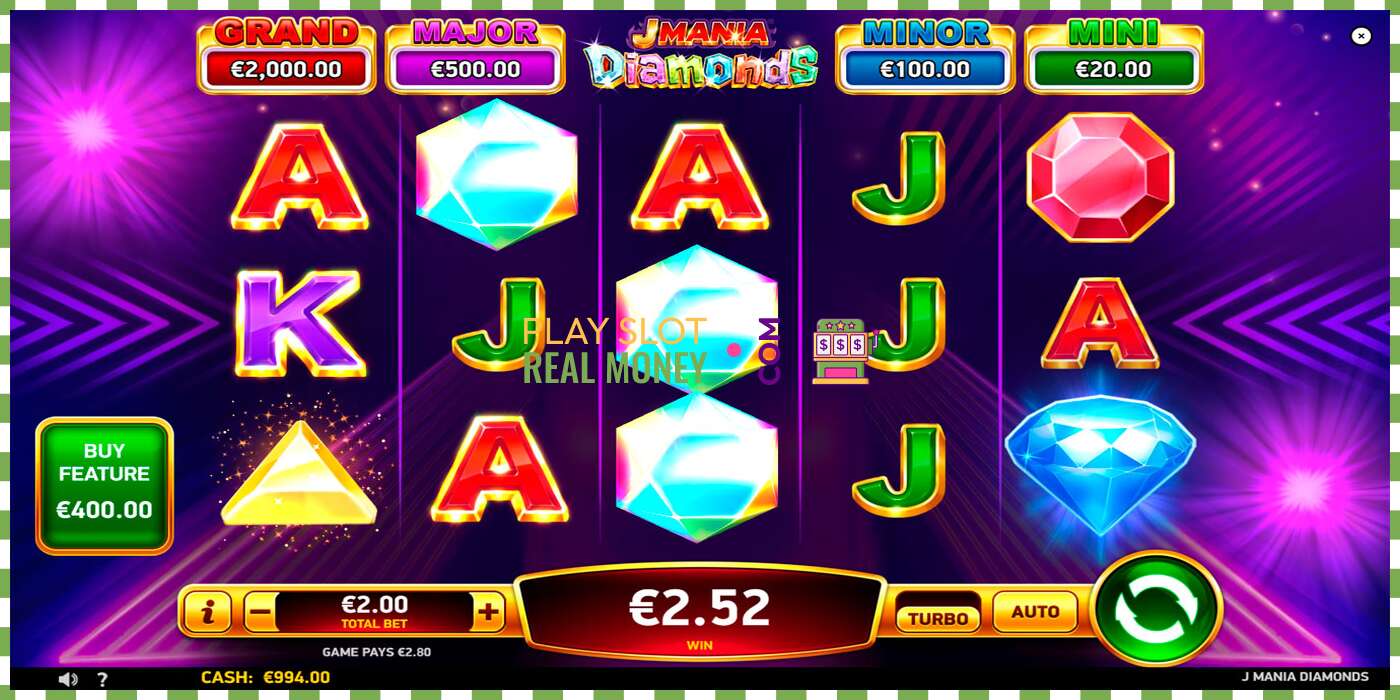 Слот J Mania Diamonds на реальные деньги, картинка - 2