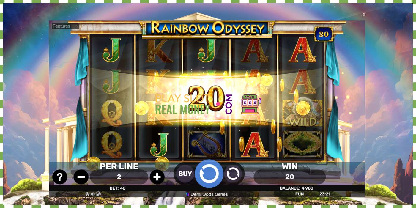 Slot Rainbow Odyssey чыныгы акча үчүн, сүрөт - 3