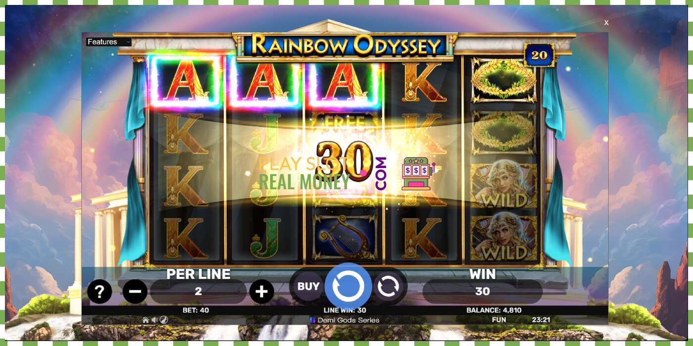 Slot Rainbow Odyssey чыныгы акча үчүн, сүрөт - 4