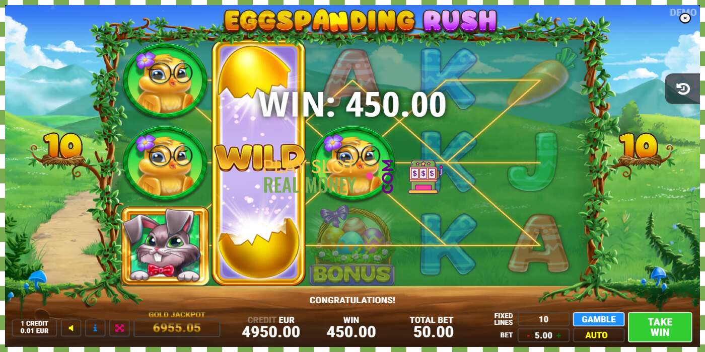 Слот Eggspanding Rush за прави новац, слика - 2