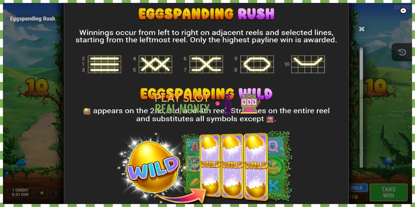 Слот Eggspanding Rush за прави новац, слика - 5