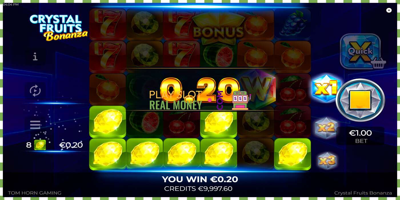 Pesa Crystal Fruits Bonanza päris raha eest, pilt - 4