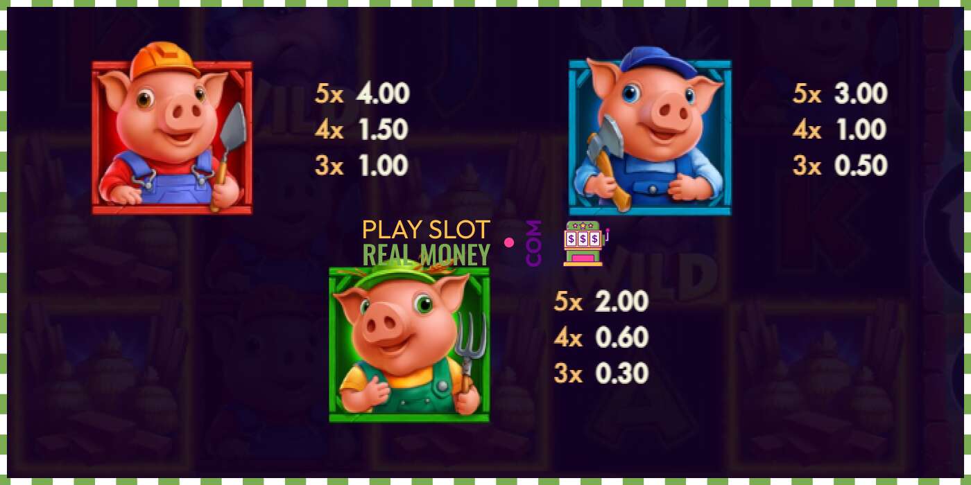 Slot Three Piglets por dinheiro real, foto - 5