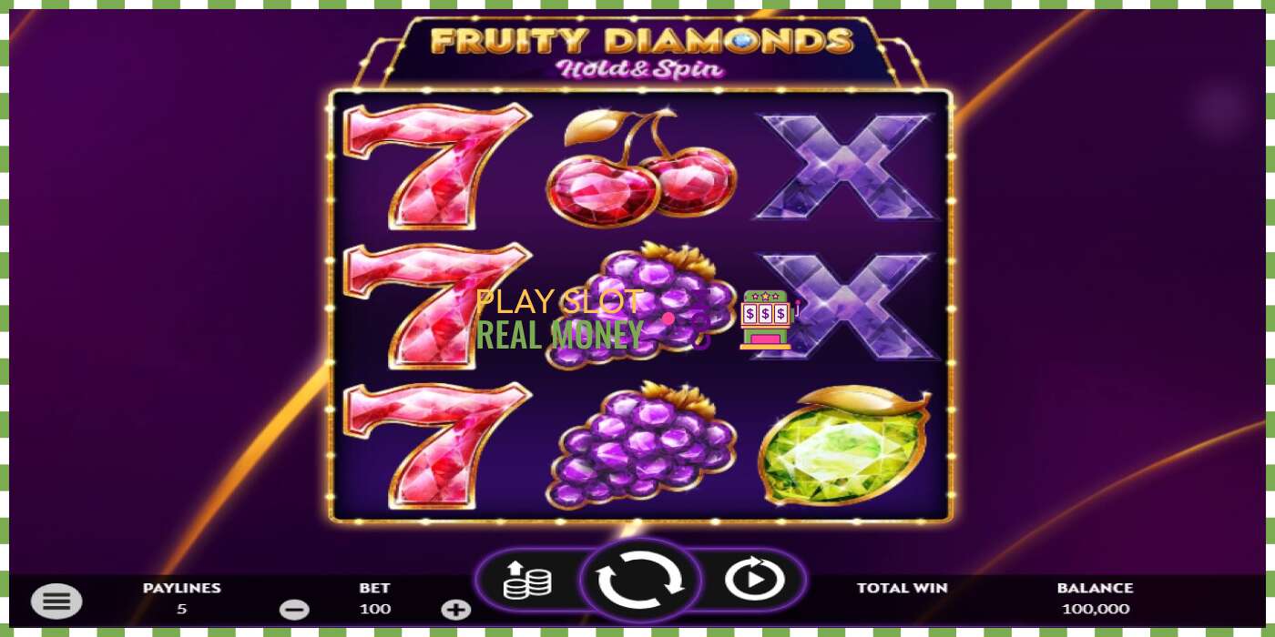 Slots Fruity Diamonds par īstu naudu, bilde - 1