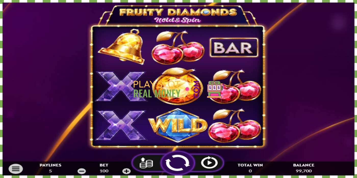 Slots Fruity Diamonds par īstu naudu, bilde - 2