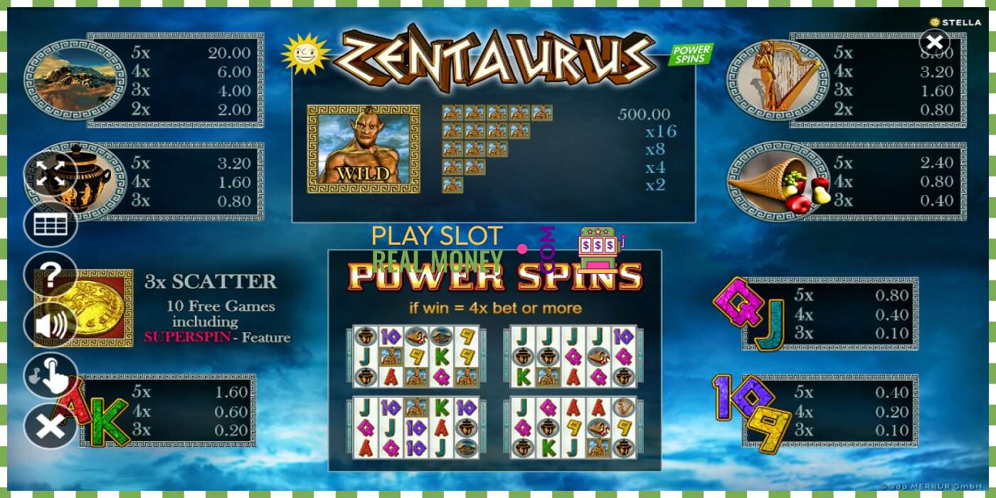 Слот Zentaurus Power Spins на реальные деньги, картинка - 5