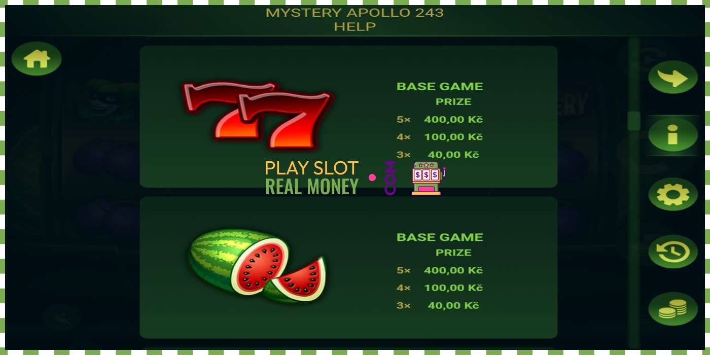 Slots Mystery Apollo 243 par īstu naudu, bilde - 5