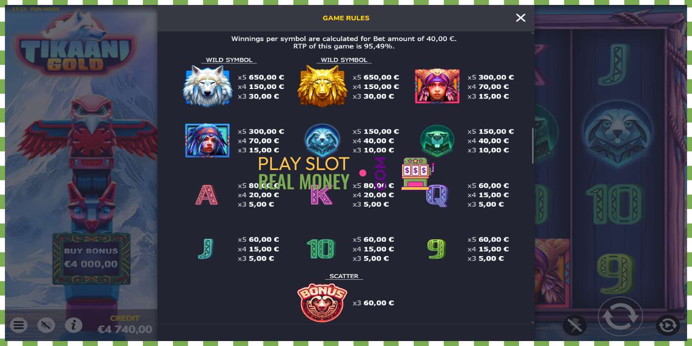 Slot Tikaani Gold za skutečné peníze, obrázek - 6