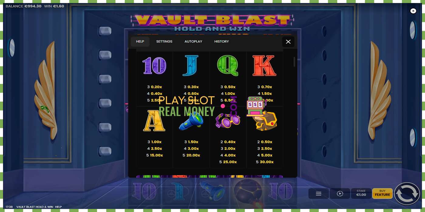 Слот Vault Blast Hold and Win на реальные деньги, картинка - 6