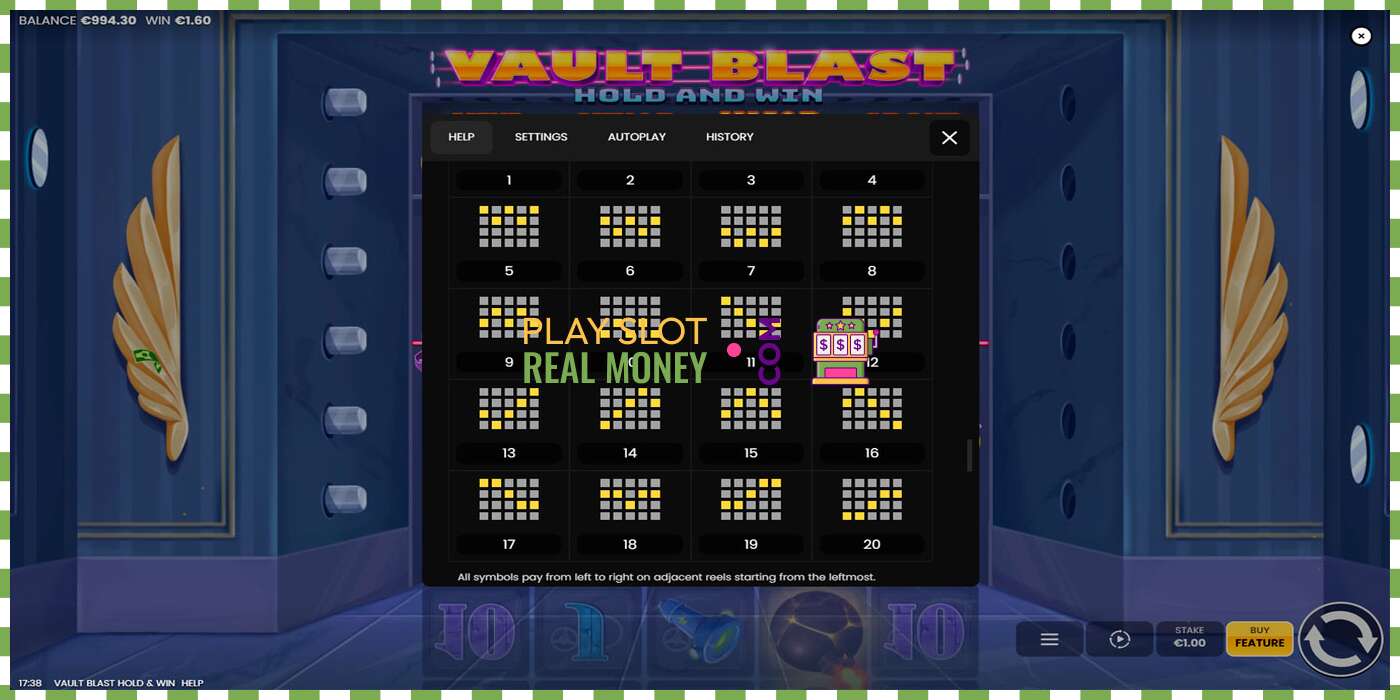 Слот Vault Blast Hold and Win на реальные деньги, картинка - 7