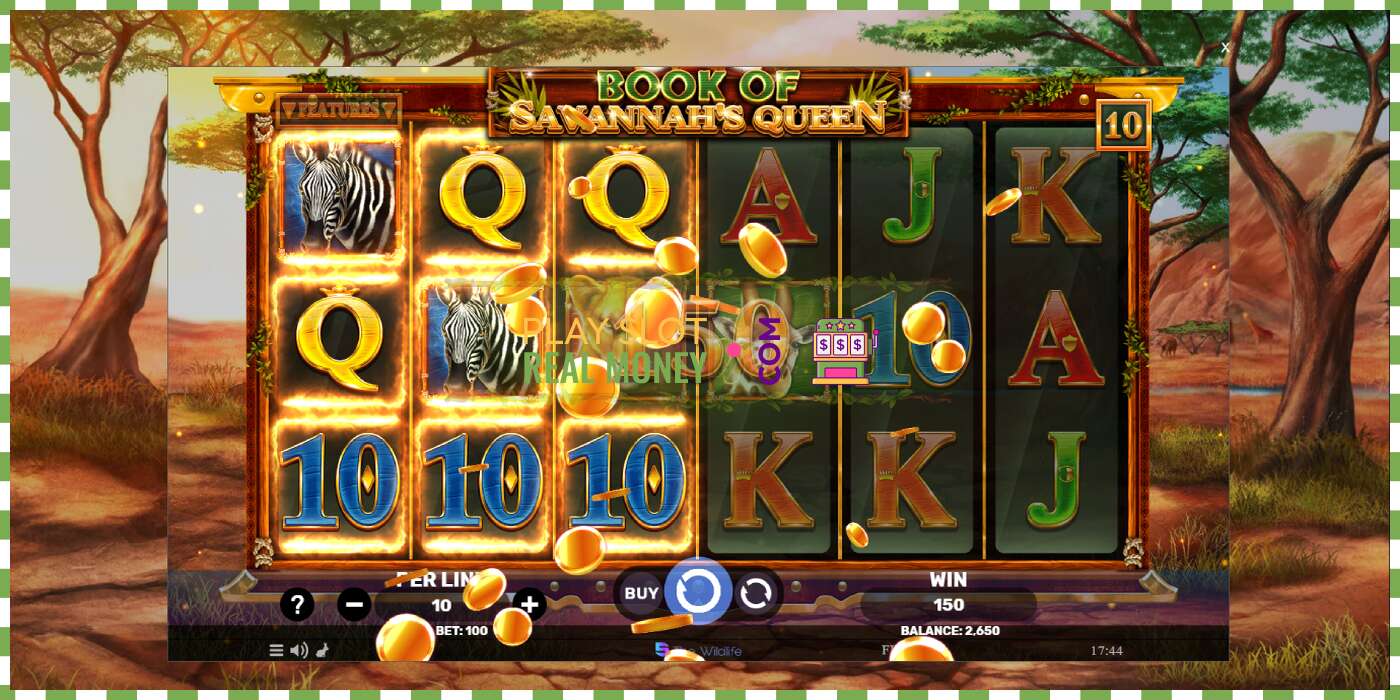 Slot Book of Savannahs Queen por dinheiro real, foto - 4