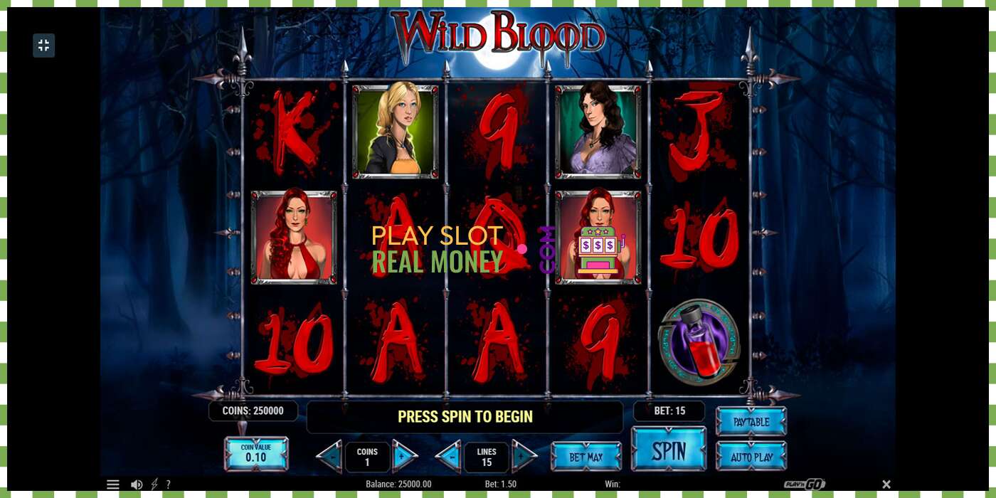 Слот Wild Blood на реальные деньги, картинка - 1