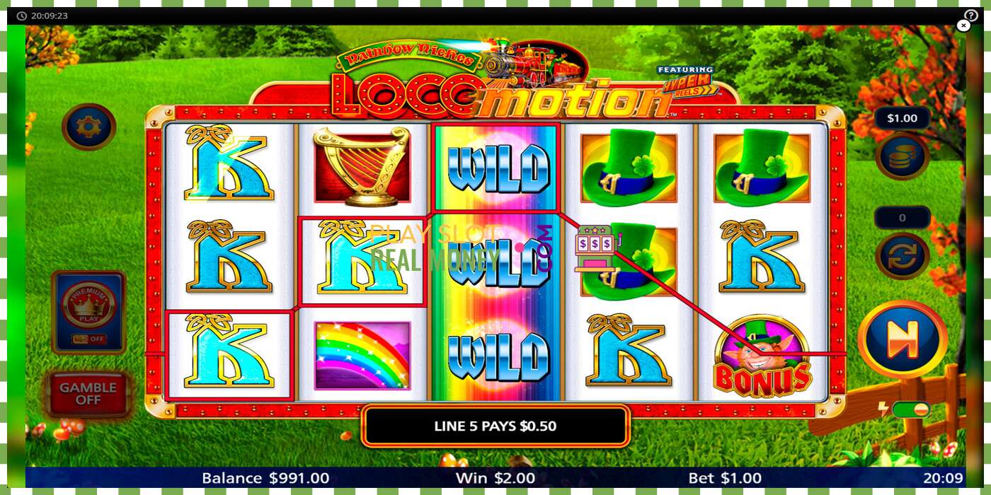 Слот Rainbow Riches Locomotion на реальные деньги, картинка - 3