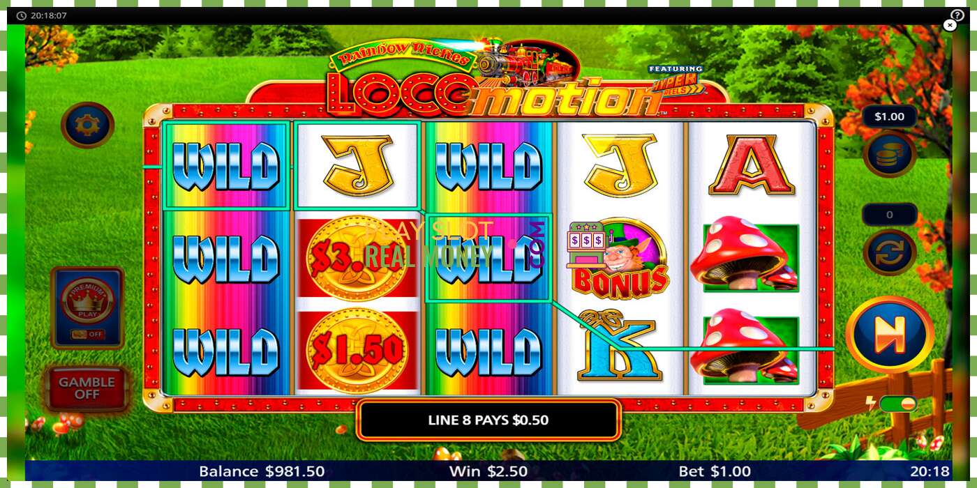 Слот Rainbow Riches Locomotion на реальные деньги, картинка - 5