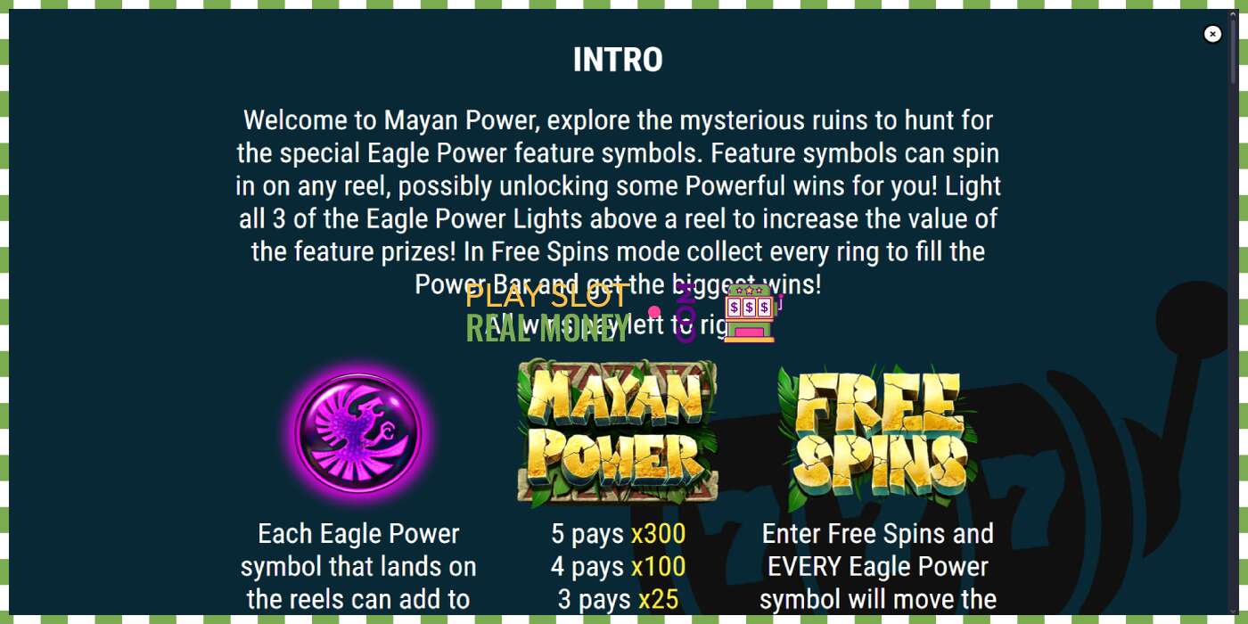 Slot Mayan Power für echtes geld, bild - 5