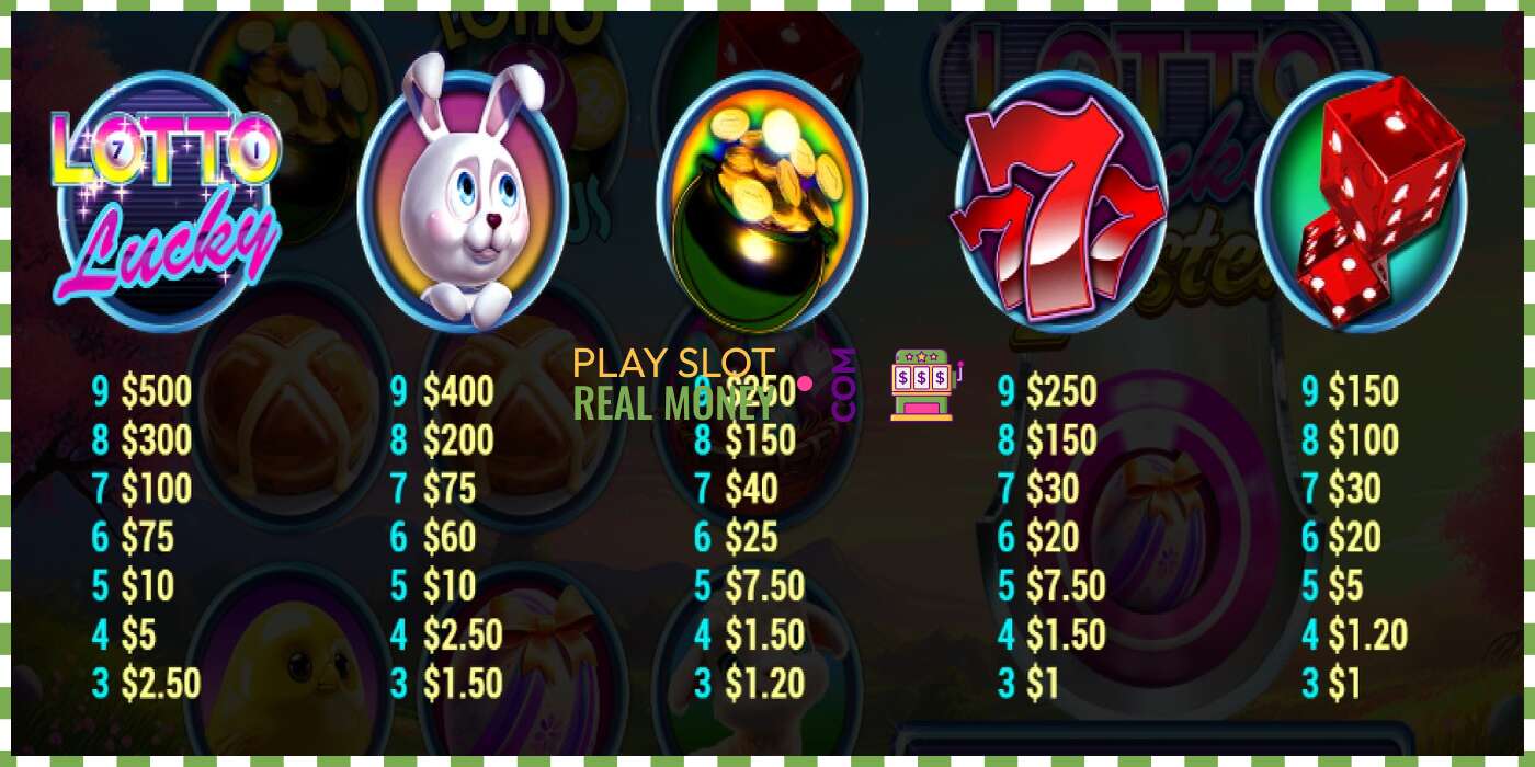 Slot Lotto Lucky Easter por dinheiro real, foto - 5