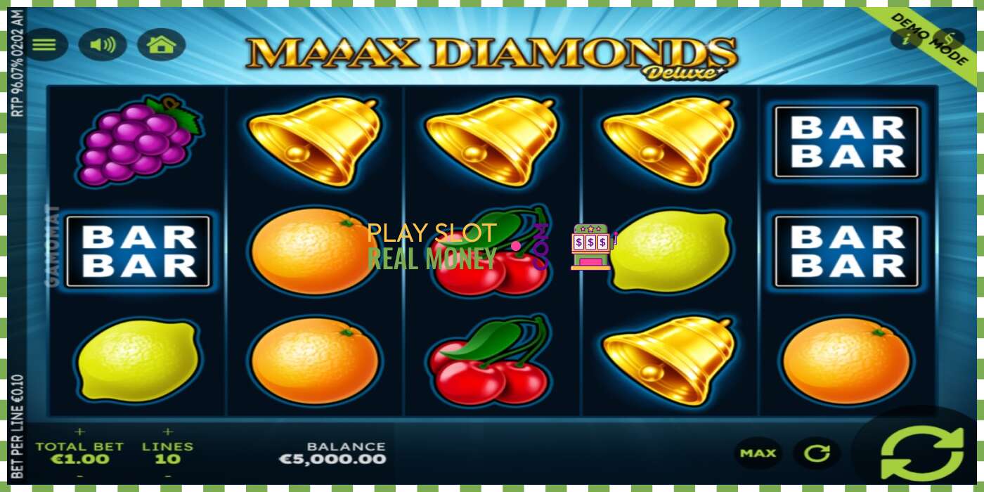 Slot Maaax Diamonds Deluxe za pravi novac, slika - 2