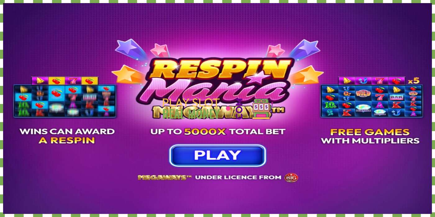 Pesa Respin Mania Megaways päris raha eest, pilt - 1