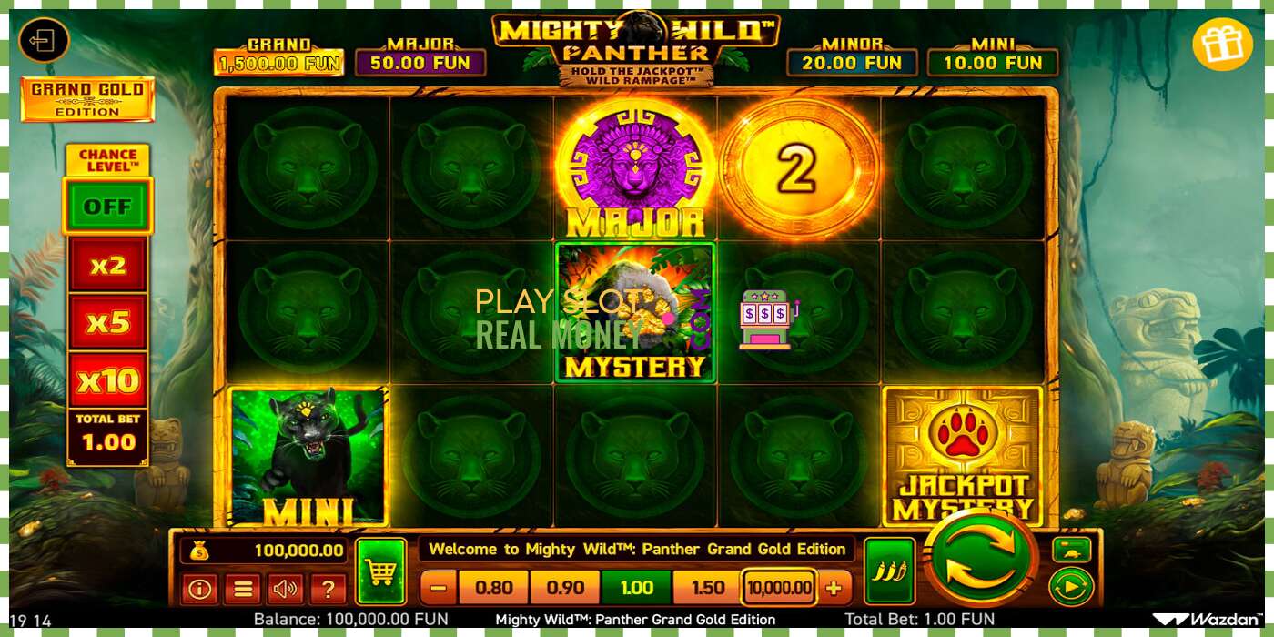 স্লট Mighty Wild: Panther Grand Gold Edition প্রকৃত অর্থের জন্য, ছবি - 1