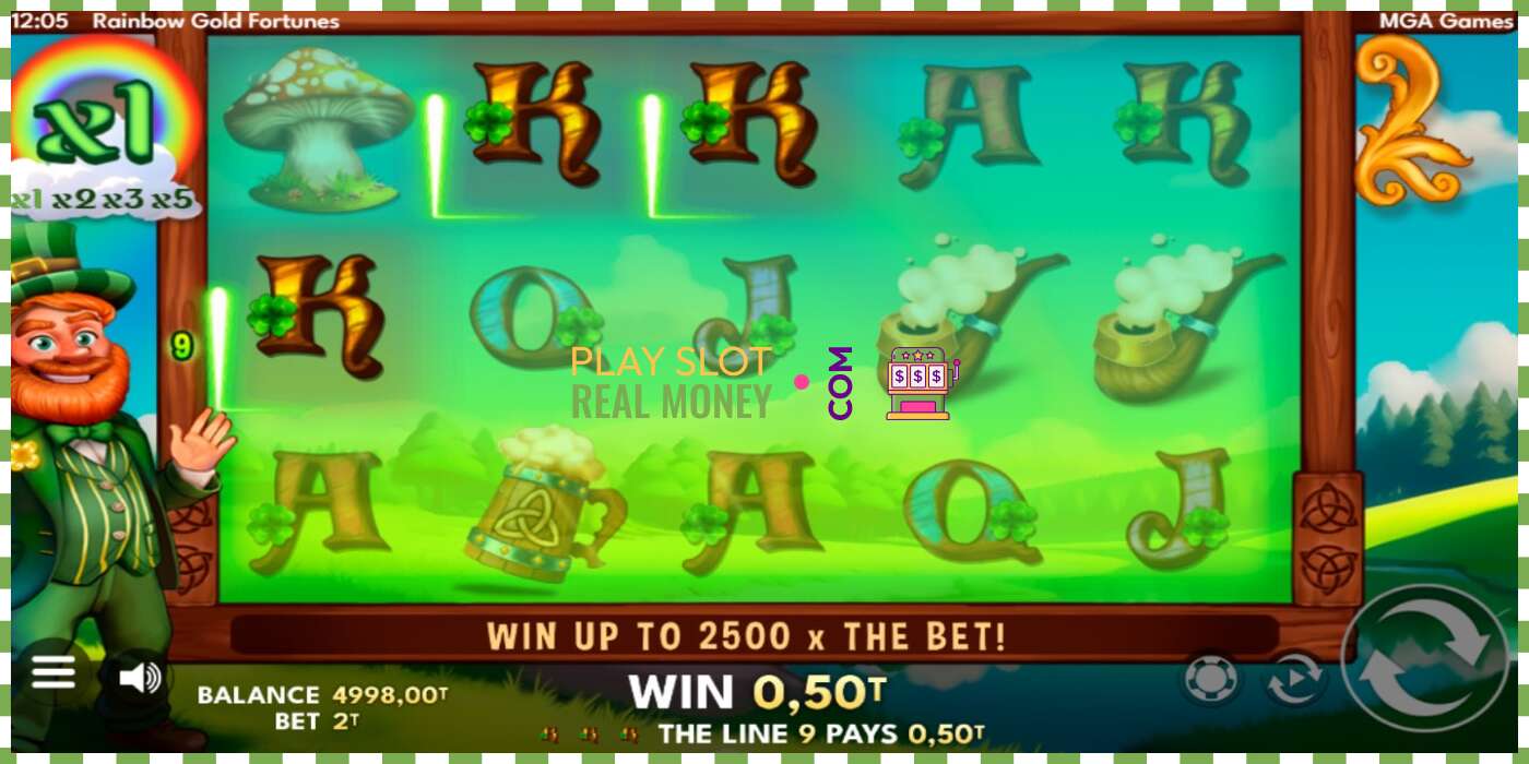 Слот Rainbow Gold Fortunes на реальные деньги, картинка - 2