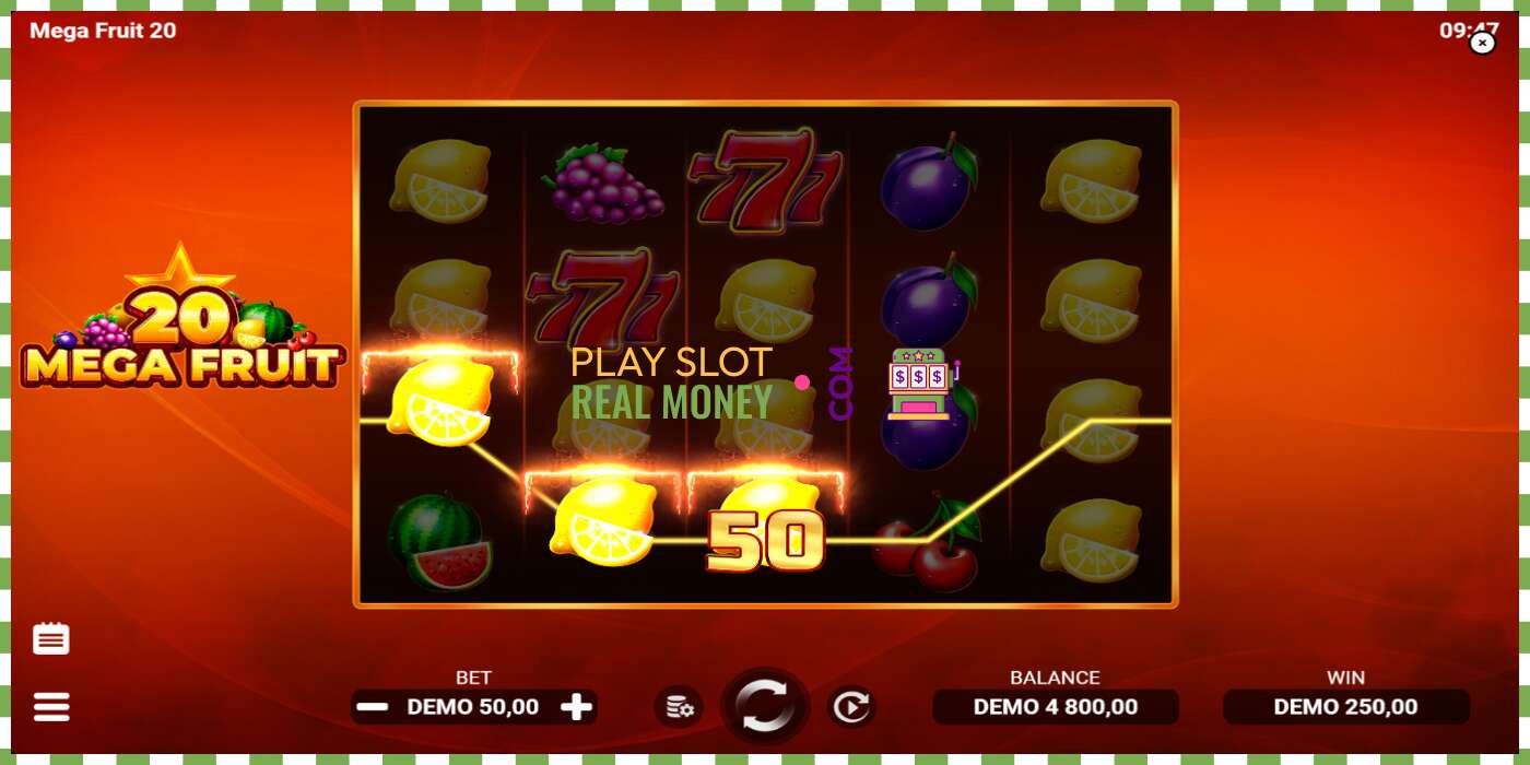 Slot Mega Fruit 20 pe bani reali, poza - 3