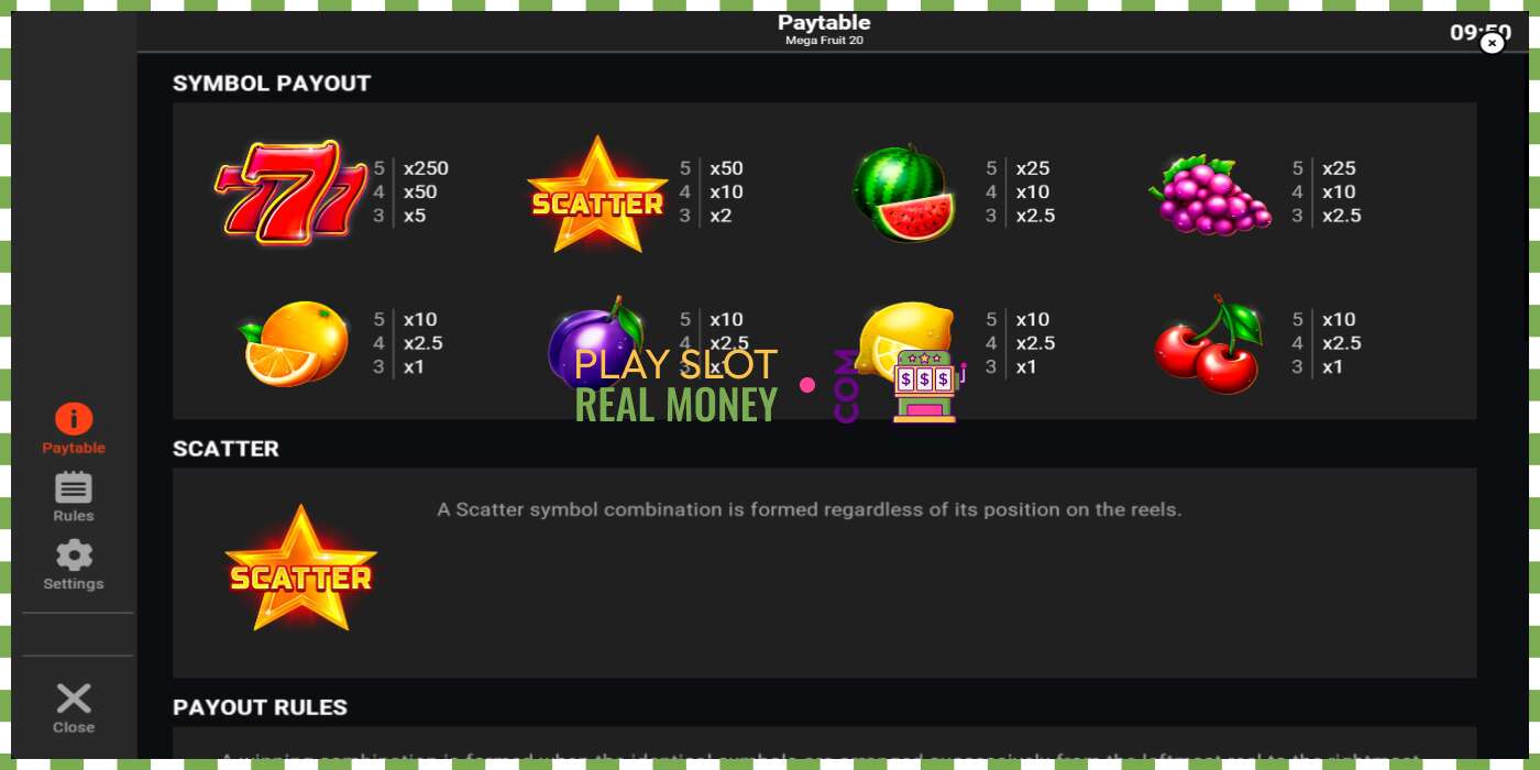 Slot Mega Fruit 20 pe bani reali, poza - 5