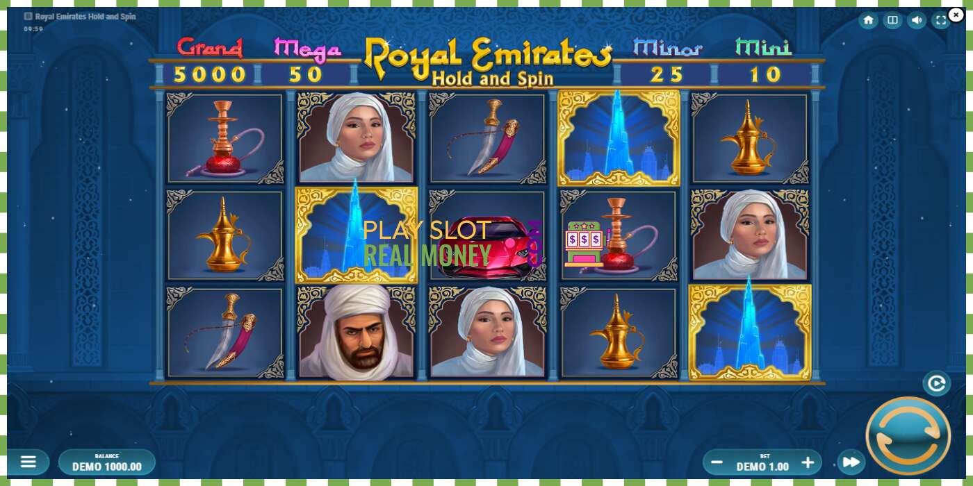 Slot Royal Emirates Hold and Spin for real money, picture - 2