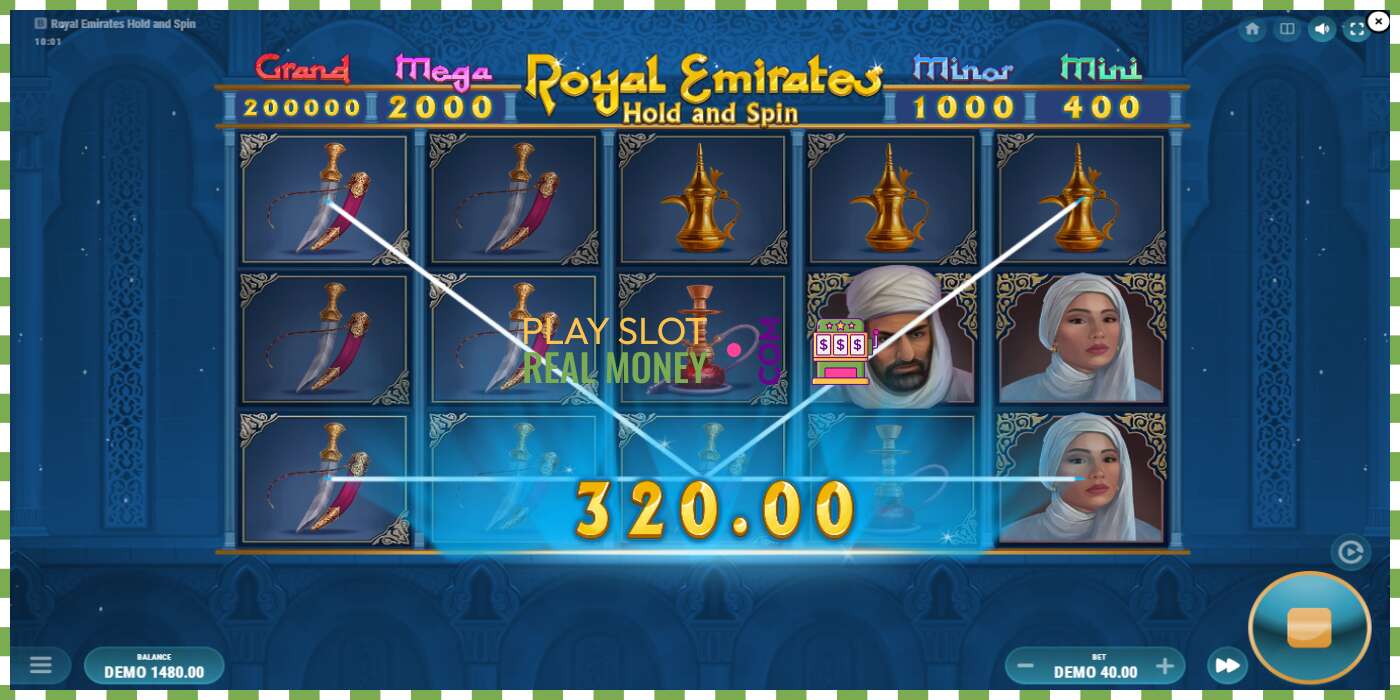 Slot Royal Emirates Hold and Spin za skutečné peníze, obrázek - 4