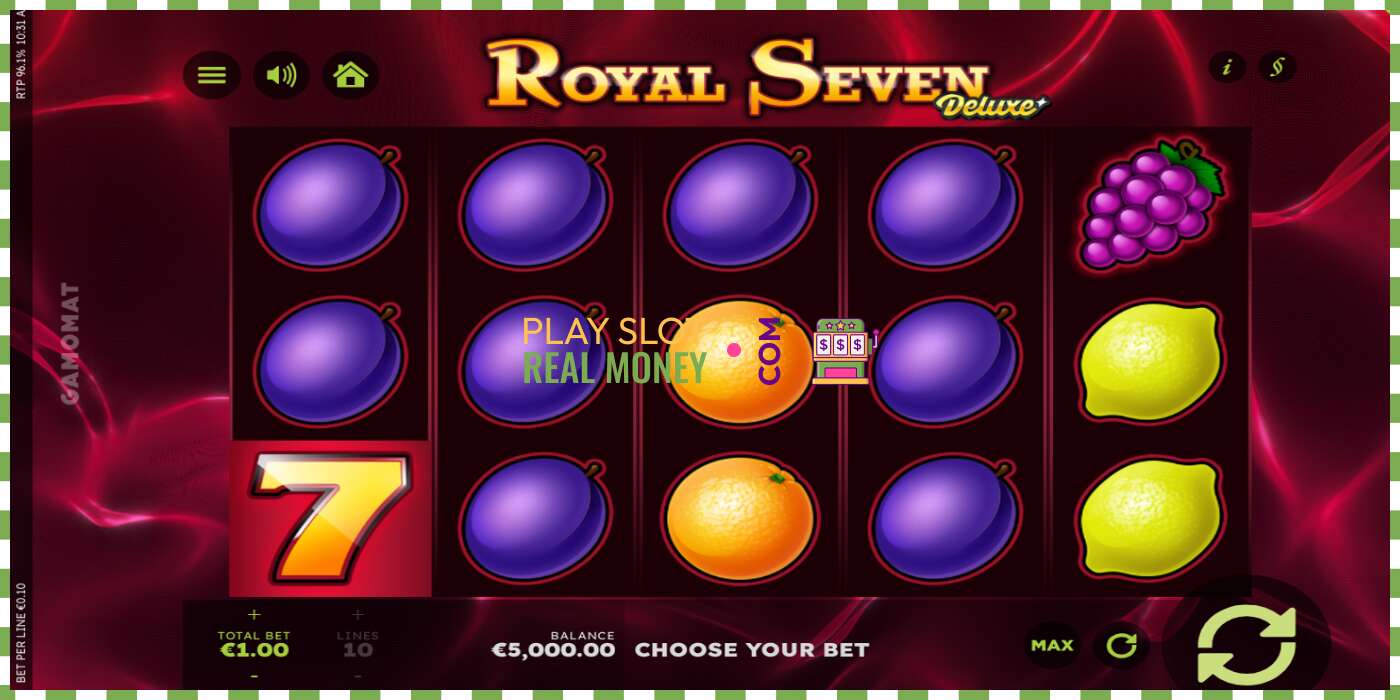 Slot Royal Seven Deluxe za pravi novac, slika - 2