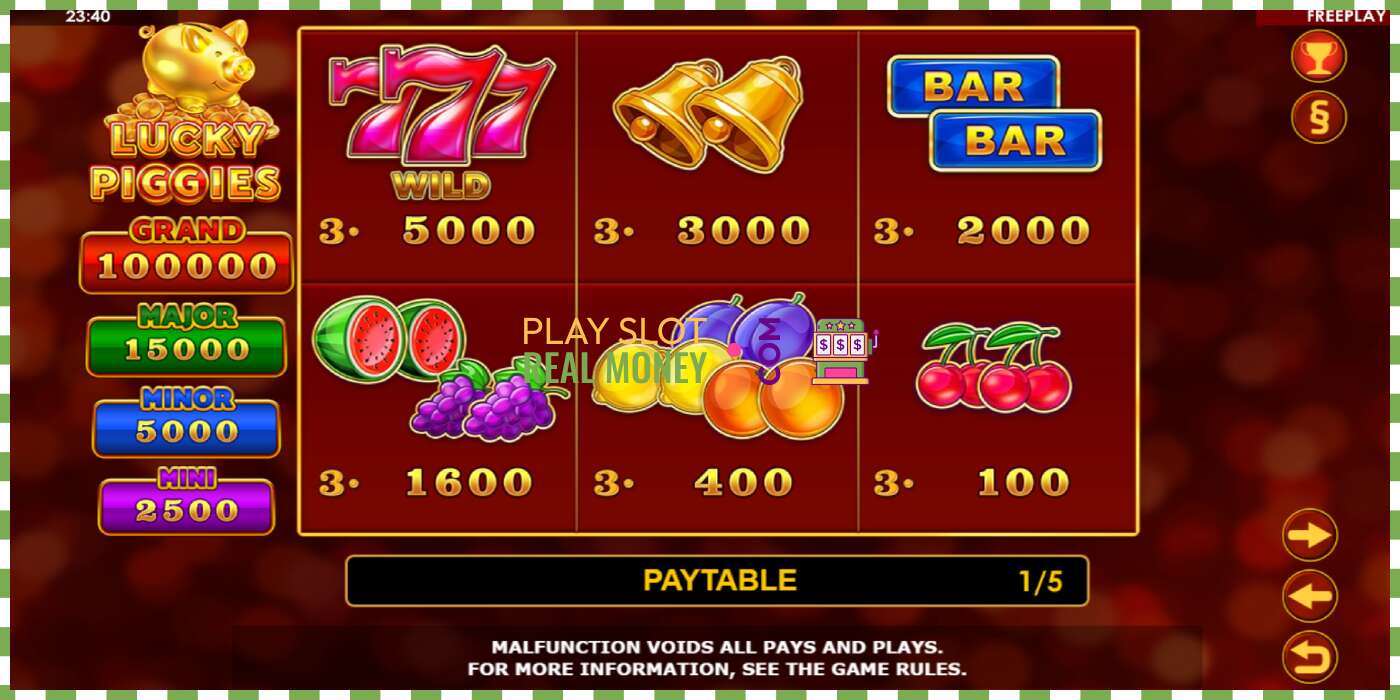 Slot Lucky Piggies pe bani reali, poza - 5