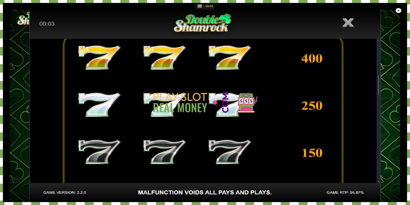 Սլոտ Double Shamrock իրական փողի դիմաց, նկար - 6