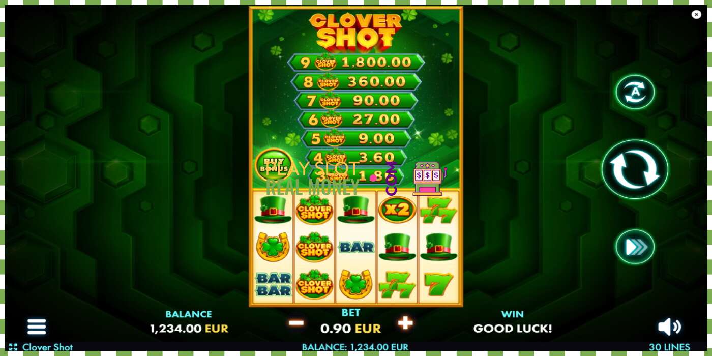 Sleuf Clover Shot voor echt geld, foto - 2