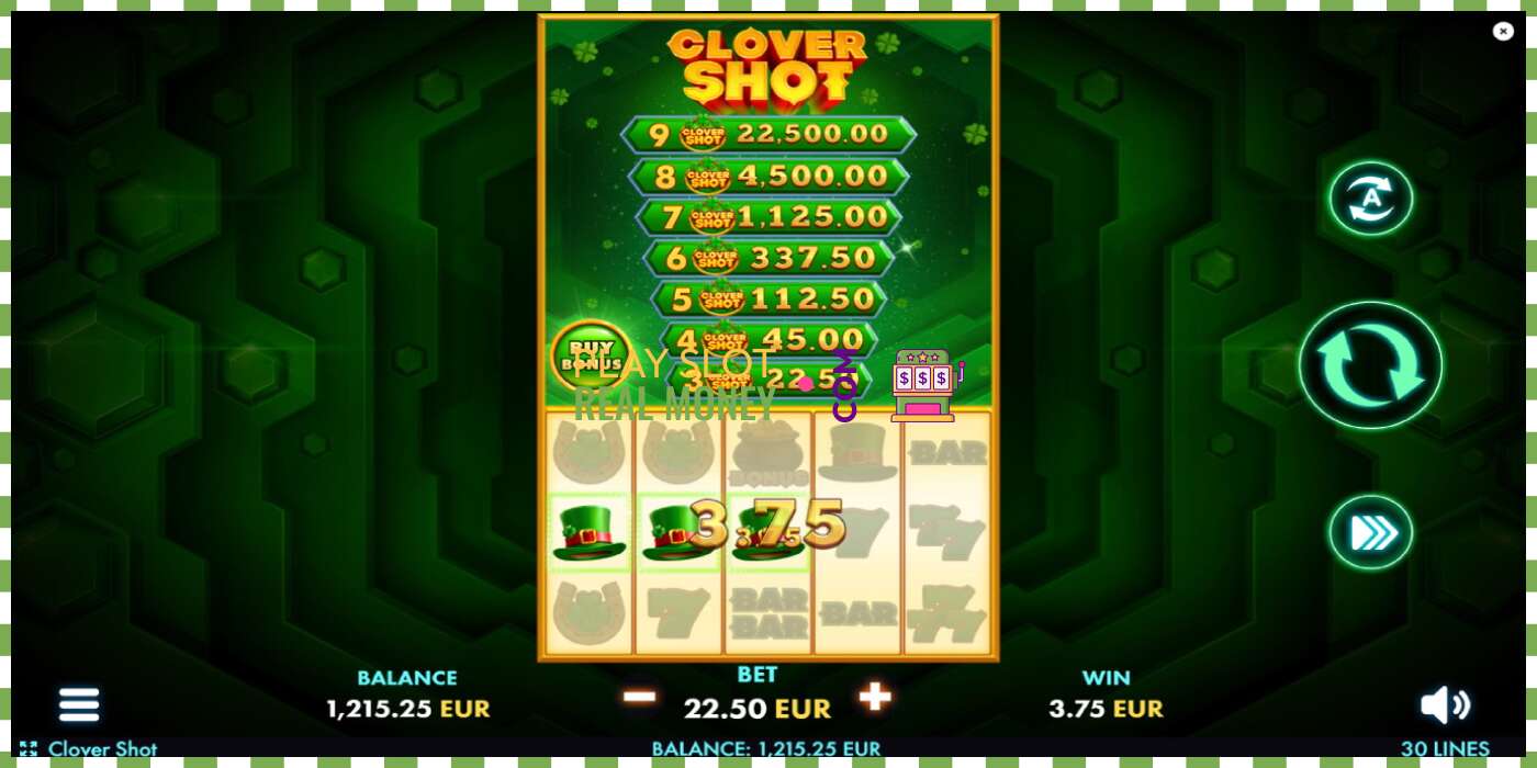 Sleuf Clover Shot voor echt geld, foto - 3