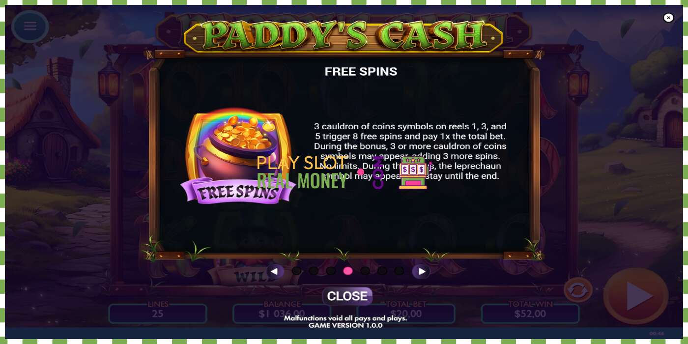 Slot Paddys Cash për para të vërteta, foto - 5