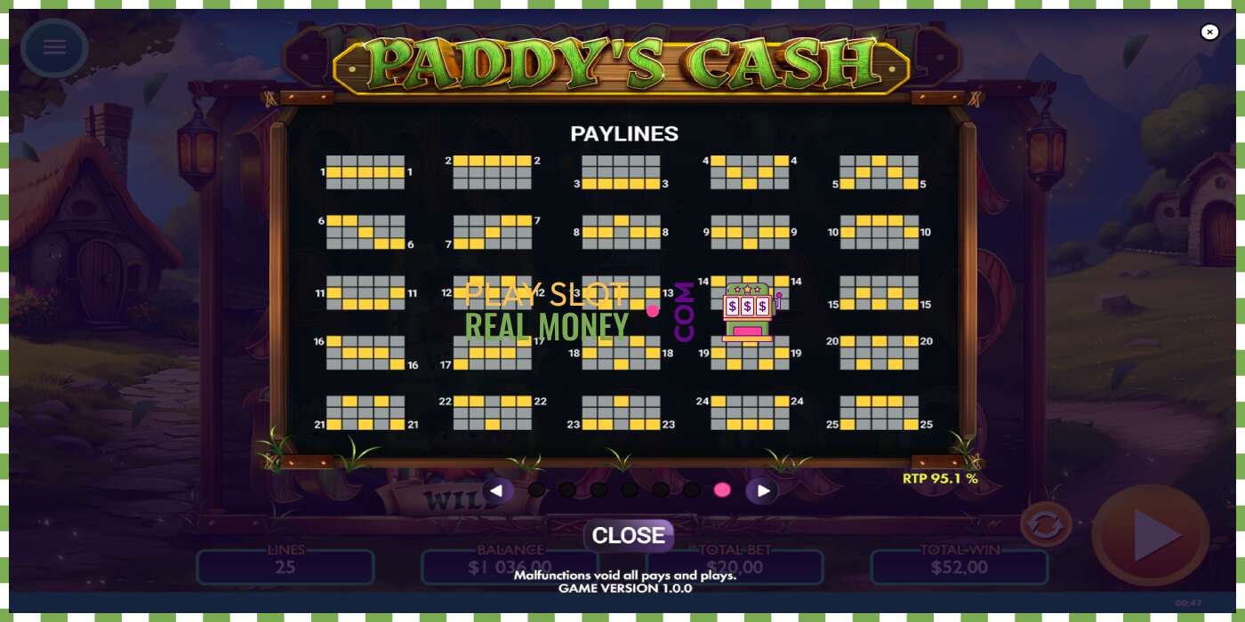 Slot Paddys Cash për para të vërteta, foto - 7