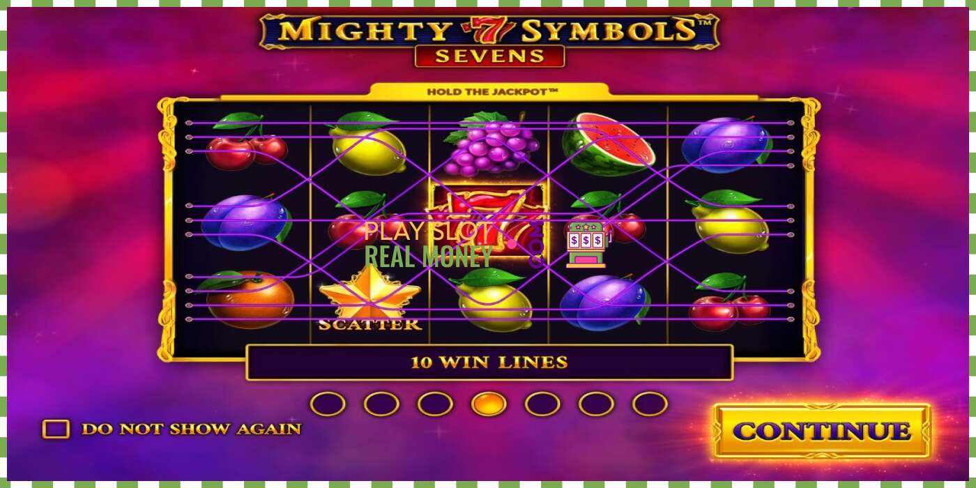 Slot Mighty Symbols: Sevens za pravi novac, slika - 2