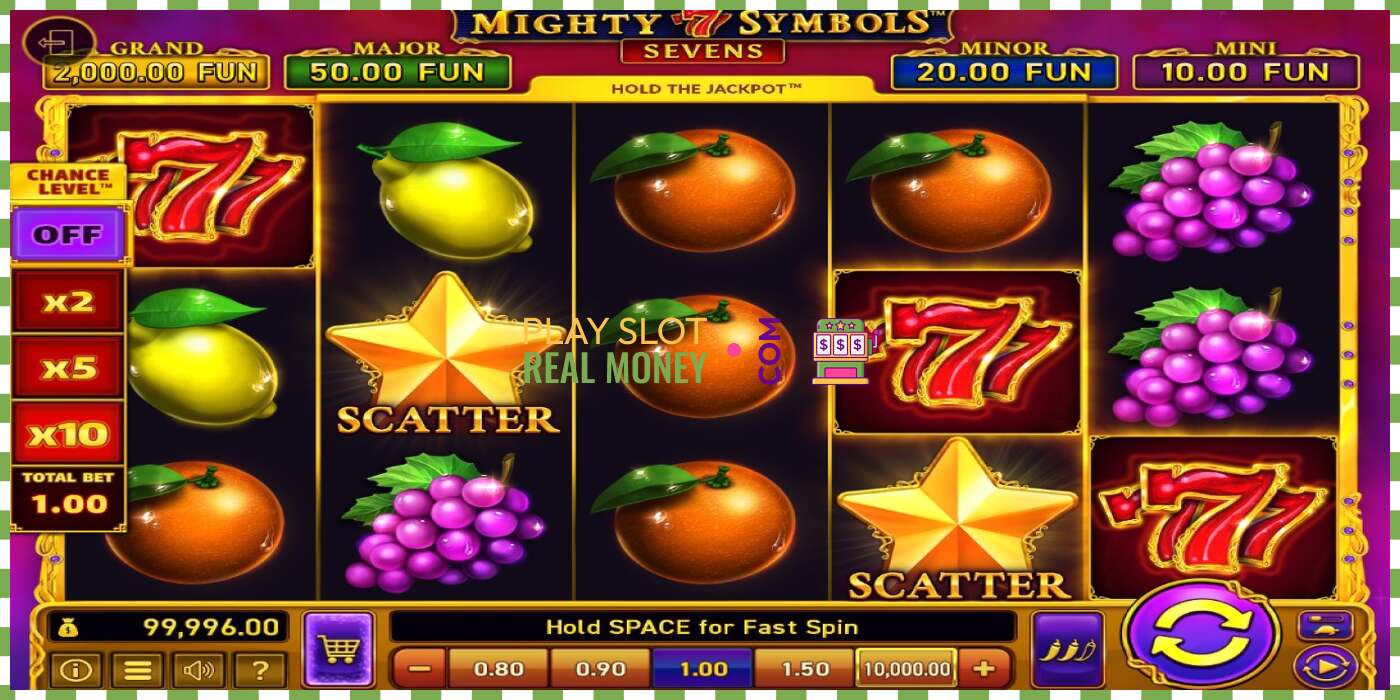 Slot Mighty Symbols: Sevens za pravi novac, slika - 4