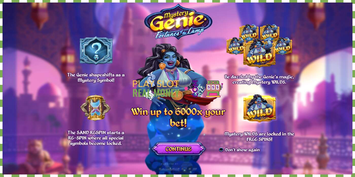 Slot Mystery Genie Fortunes of the Lamp për para të vërteta, foto - 1