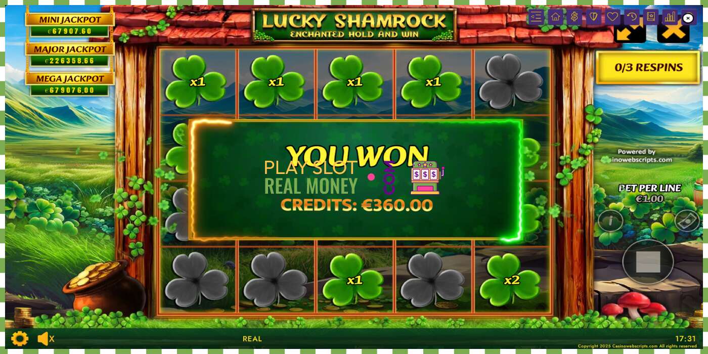 Σχισμή Lucky Shamrock - Enchanted Hold and Win για πραγματικά χρήματα, εικόνα - 4