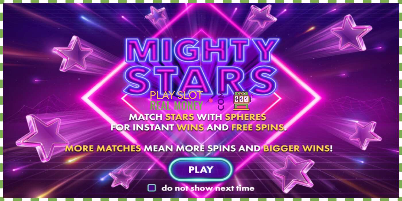 Ranura Mighty Stars per diners reals, imatge - 1