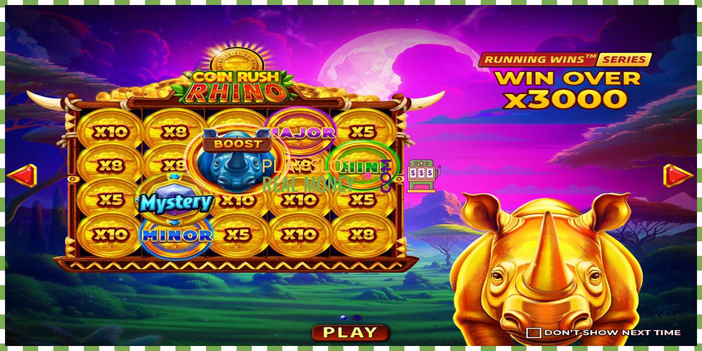 স্লট Coin Rush Rhino প্রকৃত অর্থের জন্য, ছবি - 1