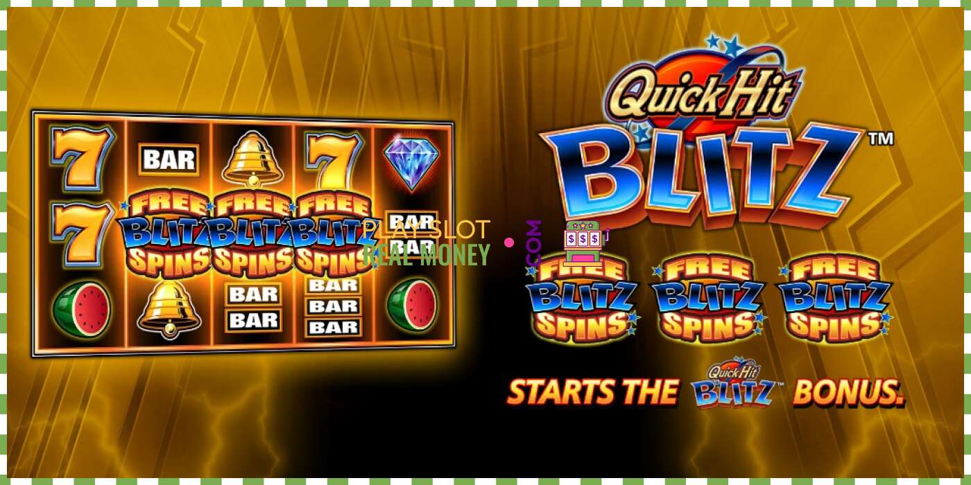 Слот Quick Hit Blitz Gold на реальные деньги, картинка - 1