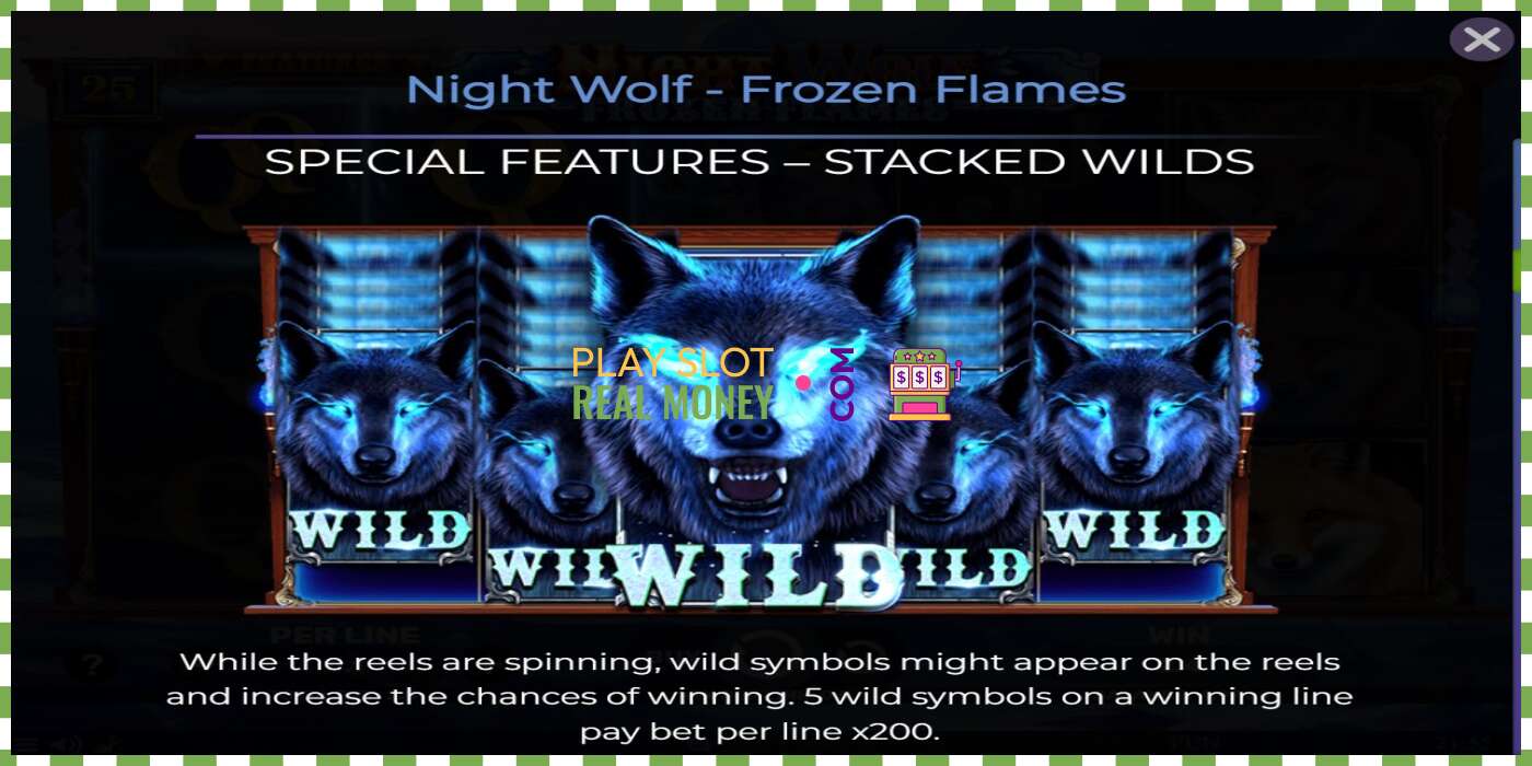 Slot Night Wolf - Frozen Flames por dinheiro real, foto - 4