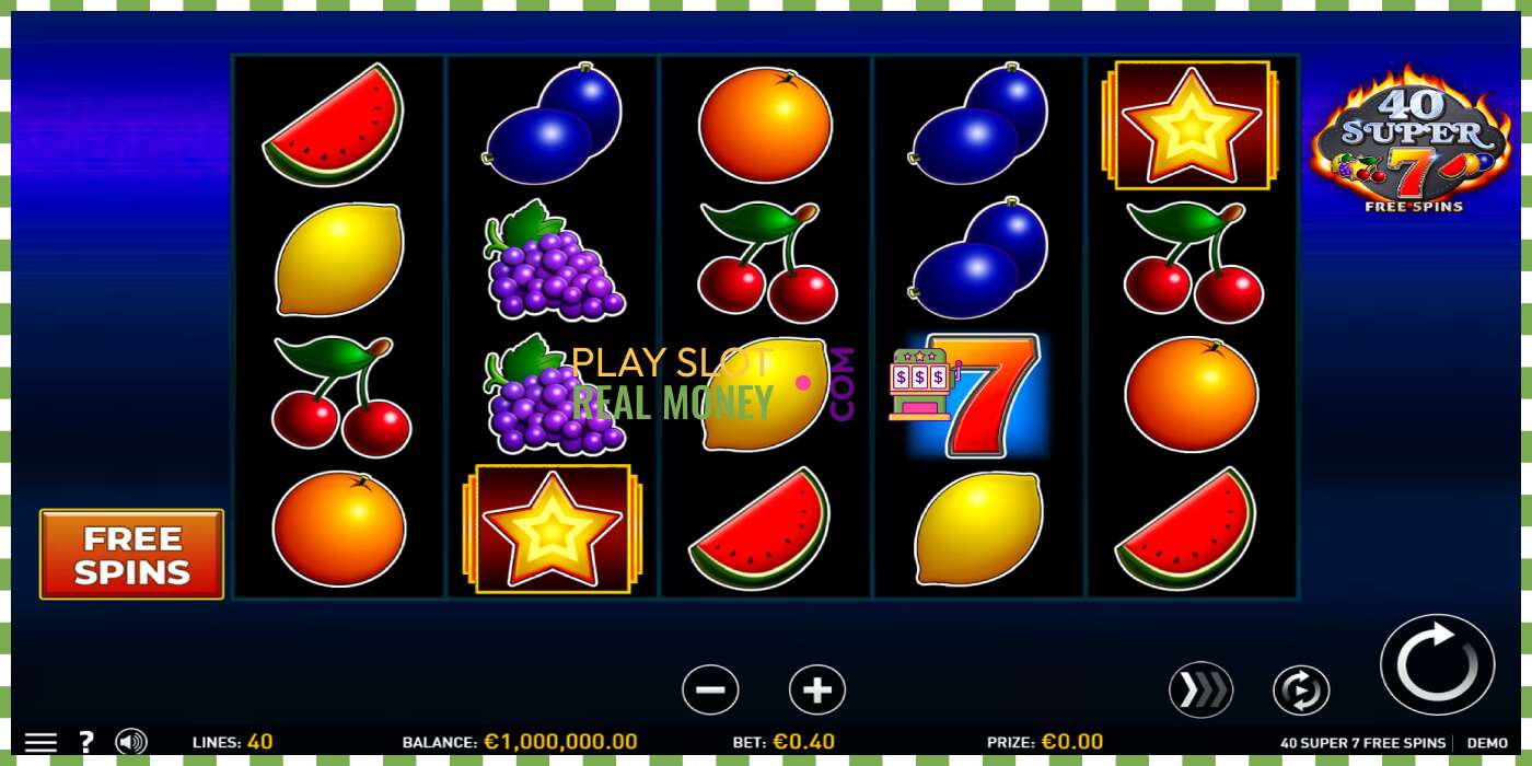 Slots 40 Super 7 Free Spins par īstu naudu, bilde - 2