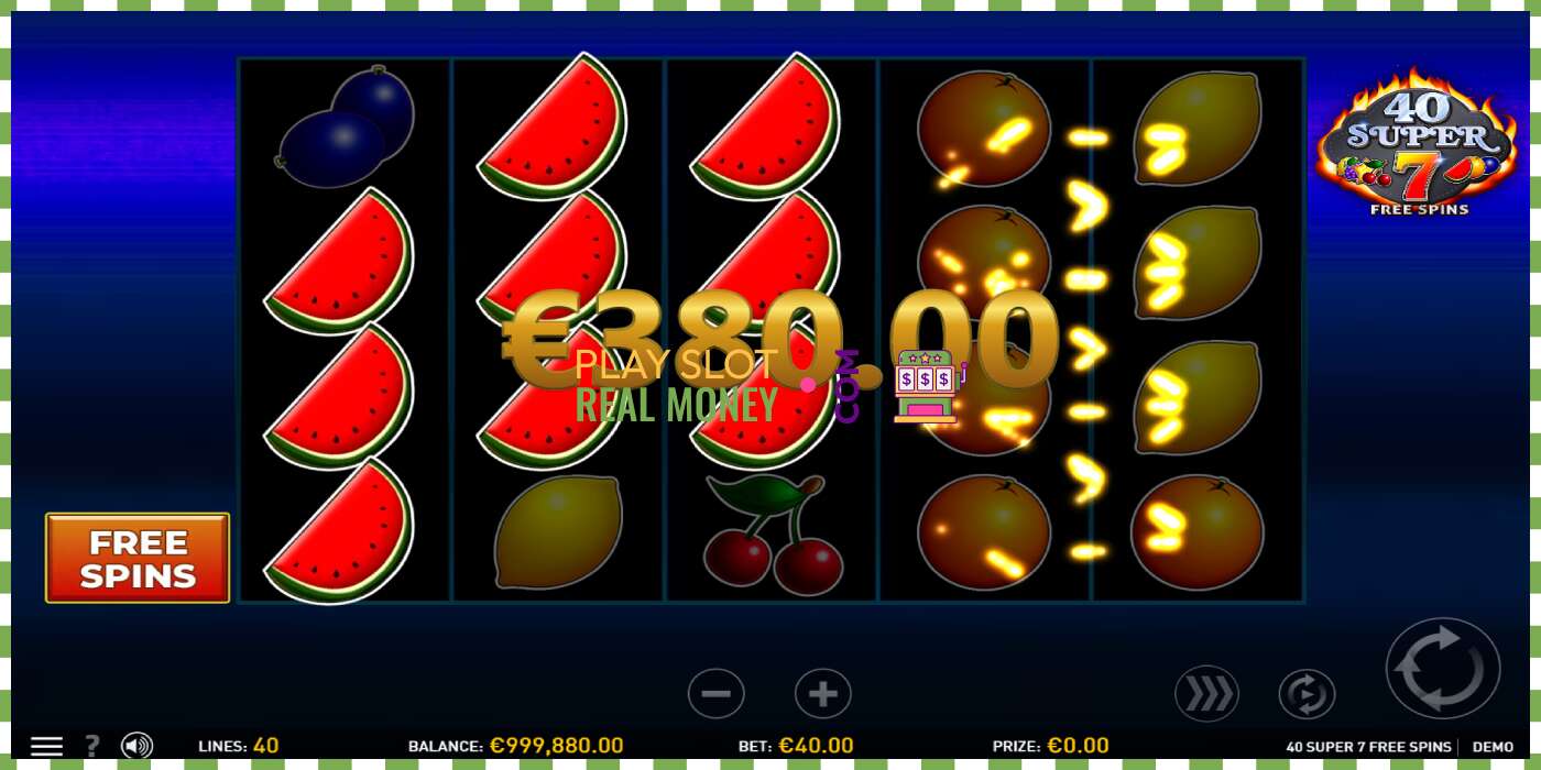 Slots 40 Super 7 Free Spins par īstu naudu, bilde - 4