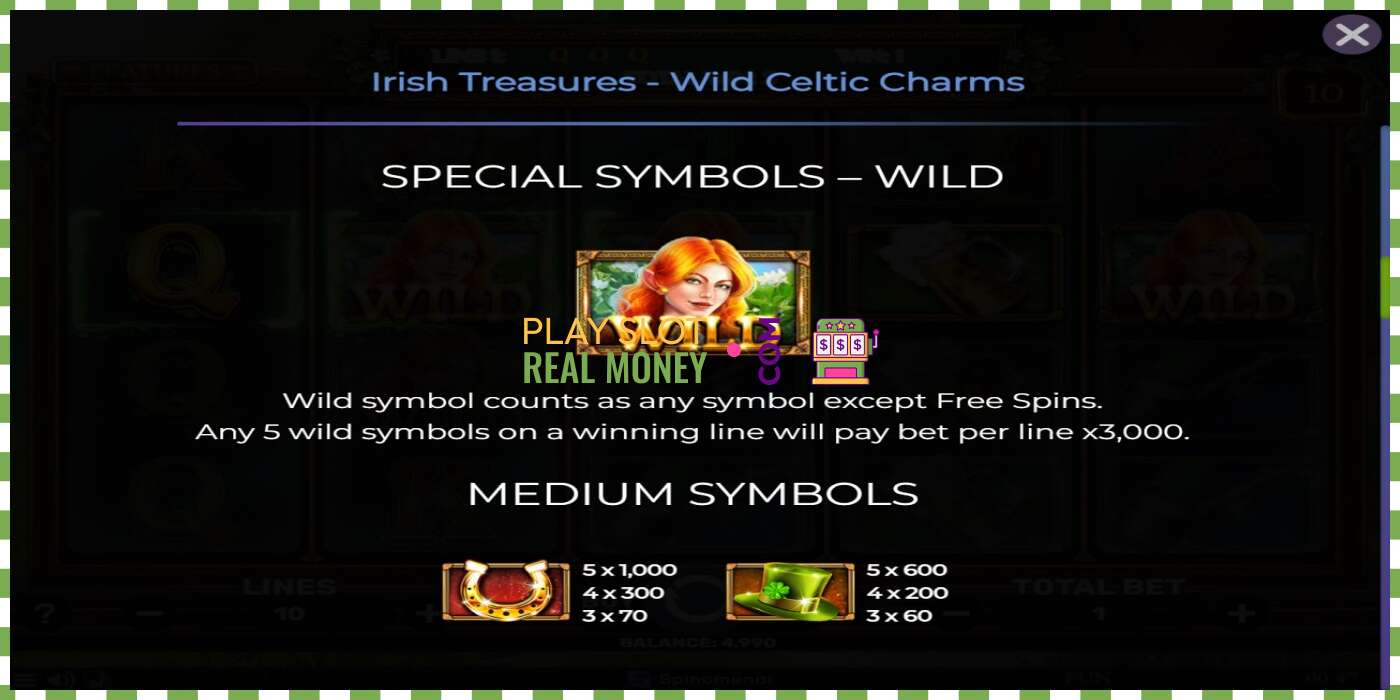 Слот Irish Treasures - Wild Celtic Charms на реальные деньги, картинка - 5