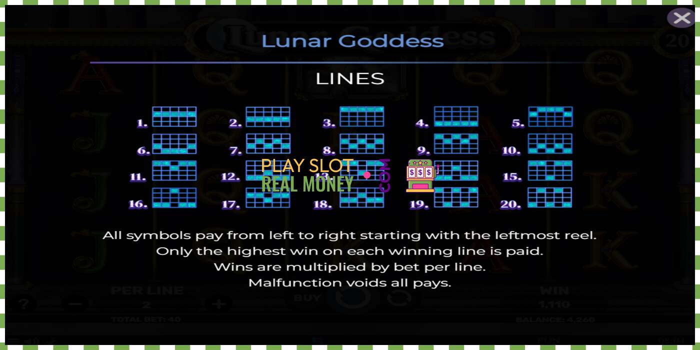 Slot Lunar Goddess për para të vërteta, foto - 7