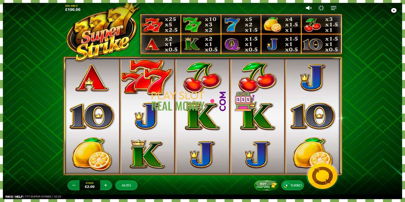 Slot 777 Super Strike za pravi novac, slika - 1